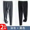 Pantalones largos de terciopelo para hombre sin costuras cálidos pantalones de hombre forrados de forro polar engrosados ropa interior leggings ajustados otoño e invierno a prueba de viento