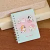 Cuaderno espiral de dibujos animados lindo, cuaderno de bolsillo estético de alta calidad, cuaderno pequeño A7 de tapa lateral, cuaderno creativo para mensajes y toma de notas para estudiantes