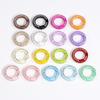 Anillos de Diamantes de Colores, Llavero de Hebilla de Resorte Redondo de Doble Cara con Diamantes Completos de Color Caramelo, Accesorios para Cadena de Teléfono Móvil, Joyería de Cuentas al por Mayor