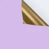 Papel de Regalo Florido Impermeable Dorado de Lujo, Papel Elegante Bicolor, Papel Dorado, Materiales para Empaque de Cestas de Flores de Ceremonia de Apertura, Al Por Mayor en Stock