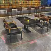 Mesas Específicas para Bares de Estilo Industrial, Sofás para Salas de Estar, Bares con Comida y Música, Mesas Independientes, Juegos de Mesa y Sillas de Cabina de Pizarra para Bistró