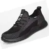 Zapatos de Protección Laboral Transfronterizos para Hombre, Verano, Transpirables, Zapatos de Trabajo, Zapatos de Protección Laboral de Seguridad, Anti-aplastamiento y Anti-perforación, Zapatos de Protección Laboral para Obra