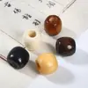 Cuentas Sueltas de Madera de Arce, Cuentas Redondas de Madera Maciza, Cuentas de Madera en Forma de Barril, Varios Estilos de Cuentas de Madera, Pulseras y Collares Hechos a Mano para DIY al por Mayor