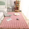 Peluche de Conejo Imitación Estilo Crema Alfombra de Felpa Felpa de Burbujas Esterilla para Piso Manta para Mesita de Noche de Dormitorio Esterilla para Ventana Saliente de Sala de Estar Manta para el Hogar