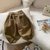 Pantalones para niños, nuevos estilos de primavera y otoño, pantalones casuales para niños, pantalones de trabajo para niños pequeños, pantalones de linterna de otoño estilo coreano, pantalones largos para bebé