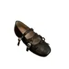 Sapatos Mary Jane estilo francês retrô com tiras de estampa de leopardo, novo modelo 2026, sapatos de balé femininos com salto quadrado que aumenta a altura e sola macia