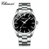 Reloj de Pareja Marca Dawn Reloj de Negocios para Mujer Cuarzo en stock Venta al por Mayor Correa de Acero Inoxidable Reloj para Hombre