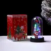 Adornos de Escritorio de Plástico Navideño Adornos para Árbol de Navidad Transfronterizos Lazo Luz Nocturna Decoración Navideña Adornos al por Mayor