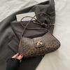 Bolso Spice Girl con estampado de leopardo, estilo chic, para mujer, 2024, nuevo diseño de nicho, bolso baguette de alta gama, bolso de hombro, bolso de hombro tipo axila.