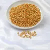 Ouro 18K Banhado Cor Duradoura Contas de Posicionamento Abertas Acessórios de Acabamento de Posicionamento para Colar Pulseira Artesanal DIY Material Contas