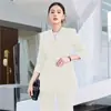Traje traje Mujer 2024 Primavera Nuevo Estilo Coreano Chaqueta Traje de corte ajustado Traje traje Rosa caqui Marrón