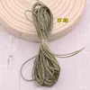 Fio de Cera DIY Padrão Cobra Corda de Couro Sintético 0,8mm de Espessura Pulseira Colar Corda Trançada Fio de Cera Coreano Material Artesanal