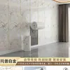 Papel Tapiz con Patrón de Mármol Autoadhesivo Impermeable a Prueba de Humedad Pegatina de Pared de Fondo Pared Pared Decoración Baldosa Cerámica Imitación Panel de Plástico de Aluminio Pegatina de Pared