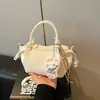 Bolso de Mano para Mujer Estilo Coreano Bolso de Oficina Nuevo Estilo Primavera Bolso tipo Cesta de Verduras Bolso Simple de Hombro Cruzado