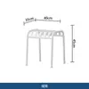 Conjunto de Mesa y Sillas Metálicas para Comedor en Terraza de Villa al Aire Libre, Conjunto de Mesa y Sillas para Patio de Ocio y Jardín, Conjunto de Mesa y Sillas de Té para Hotel y Restaurante