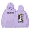Comercio exterior transfronterizo otoño e invierno Nuevo American High Street Kanye hombres y mujeres con letras de grafiti de figura de parodia sudadera con capucha