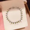Pulseira Pingente Borboleta de Zircônia Super Brilhante, Fresca e Doce, Simples e Versátil para o Verão, Joia de Nicho de Alto Padrão para Mulheres
