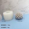 Molde de silicona cilíndrico de burbujas 3D para vela de aromaterapia, molde de silicona para bricolaje, bola de burbujas, decoración de piedra de incienso, yeso, molde de jabón hecho a mano