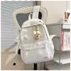 Mochila Nueva con Letra Bordada para Estudiantes de Secundaria y Preparatoria, Tendencia de Campus, Sencilla Casual, Gran Capacidad, Bolsa Escolar para Clases