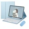 Adecuado para tableta Ipad10.2 Tapa Redonda Teclado Bluetooth Inalámbrico Air11 Funda Protectora A16 con Ranura para Lápiz y Funda con Soporte N