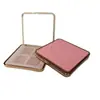Caixa de Pó Rosa de Quatro Cores, Sombra para Olhos, Corretivo, Caixa Vazia para Contorno, Tampa Flip-Top com Espelho, Material de Embalagem para Pó de Maquiagem