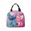 Bolsa de almuerzo con diseño de estrella de Stitch, lonchera de dibujos animados de Stitch para bebé, bolsa de picnic de papel de aluminio, lonchera portátil, bolsa de hielo