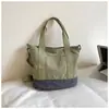 Bolso Cubo Ligero de Nailon para Mujer, Gran Capacidad de Verano, Bolso de Mano para el Trayecto al Trabajo, Bolso Tote Versátil de Hombro Cruzado