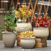 Vasos de Cerâmica Bruta Sem Esmalte para Flores Frescas com Características Zen Criativas, Novo Conjunto Respirável para Plantas Suculentas, Frete Grátis