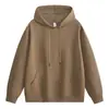 Sudadera con capucha de algodón chino de 300 g para hombre y mujer, corte holgado con hombros ligeramente caídos, adecuada para otoño e invierno, color liso, se puede imprimir con logo, sudadera de marca moderna