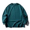 Camiseta de Manga Larga de Secado Rápido para Deportes al Aire Libre para Hombre Ins Marca de Moda Americana Simple Color Sólido Versátil Cuello Redondo Top Casual