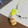 Gorro 3D de Dibujos Animados Chiikawa Cadena para Teléfono de Gato Colgante de Mochila Gato KT Flor con Cuentas Corazón Regalo Pequeño
