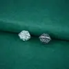 Contas Cilíndricas de Prata de Lei S925 com Padrões Estilo Chinês, Contas Espaçadoras Ufo, Pulseira de Corda Trançada Artesanal de Prata Pura, Acessórios de Contas Soltas para Pulseiras de Cristal