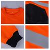 Camiseta Polo de Manga Larga Reflectante de Seguridad Aoke Cuello Redondo Sudadera