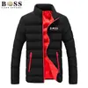 Estilo Americano Nuevo Transfronterizo Casual Invierno Engrosado Algodón Abrigo Hombres Cuello Alto Cardigan Exterior Algodón Chaqueta Venta Directa de Fábrica Stock Listo