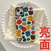 Estilo Norteamericano Personalizado Estilo Ins Artístico Mancha Graffiti Manzana 16 Funda para Teléfono iPhone 17 Pro Funda con Película Magnética
