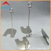 Suporte de Cartão de Lugar Personalizado de Metal do Fabricante, Suporte de Cartão de Visita de Aço Inoxidável, Suporte de Número de Mesa, Superfície Pode Ser Colorida e com Logo