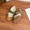 Zapatos de Padre de Suela Gruesa de Invierno Estilo Celebridad de Internet para Mujer, Tenis Retro para Mujer, Zapatos Versátiles con Bloques de Color Estilo Forrest Gump