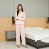 Renda Novo Design Vazado Renda Roupa de Casa Luxo Leve High-End Cor Sólida Pijama Seda Gelo Feminino Primavera e Outono Manga Comprida