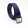 Cinto de Fivela de Pino em Lona Porosa Cinto de Lona Masculino 3,7 cm de Largura Longo Cinto de Treinamento Militar Cinto Tático para Exterior