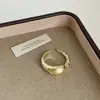 Anillos Metálicos Cuadrados y Redondos Irregulares Mate Cepillados para Mujer, Lujo Ligero Vintage, Anillos Versátiles de Moda Personalizados