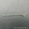 Extensor de corrente para pingente em forma de gota 5cm corrente de cauda para joias em aço inoxidável corrente de extensão corrente de cauda para pulseira acessórios para joias diy