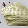 Venta Directa de Fábrica En Stock Oro Mate Plata Mate Estampado Pegatina Estampada Sobre Invitación Sello de Acero Cóncavo y Convexo Pegatina de Sellado Autoadhesiva