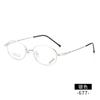 Armazón de gafas nuevo tamaño pequeño armazón de titanio con memoria 677 armazón completo metal Danyang armazón de gafas para gafas progresivas para presbicia para mujeres