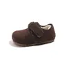 Zapatos de Algodón Estilo Coreano para Niñas Invierno 2025 Nuevos Zapatos de Lana Peludos Birkenstock Versátiles Mocasines para Niños y Niñas Modernos