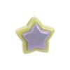 Cuentas de estrella de cinco puntas galvanizadas de acrílico con costura de doble color, cuentas rectas, pulsera bonita para niños, accesorios de joyería