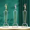 Personalização de Troféus e Medalhas de Cristal para Badminton, Basquete, Futebol, Competições Esportivas, Reuniões Anuais, Gravação Criativa Comemorativa