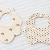 Babero de gasa de algodón puro para bebé, babero de seis capas de 360 grados para recién nacido, babero absorbente antiadherente de dibujos animados