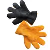 Guantes de Cinco Dedos de Terciopelo Coral de Doble Cara, Guantes de Limpieza Multifuncionales de Cinco Dedos, Guantes de Terciopelo Coral para Lavado y Cuidado de Automóviles