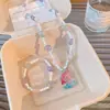 Acessórios Infantis Meninas Desenho Animado Princesa Conjunto de Colar e Pulseira com Contas Colar com Pingente de Menina Acessórios de Joias para Bebê
