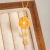 Collar de Moneda de Plata Pura 925 para Mujer, Moderno y Versátil, Cadena para Clavícula con Hebilla de Paz de Ágata Rojo Azúcar, Colgante de Moneda de Cobre